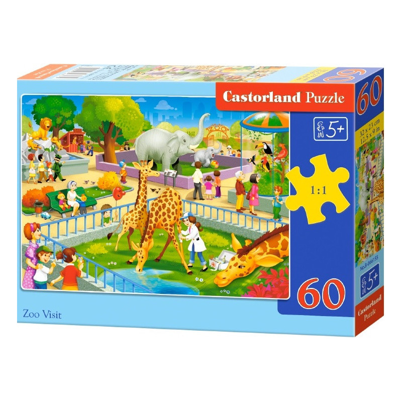 Puzzle Castorland 60 dílků - Návštěva ZOO