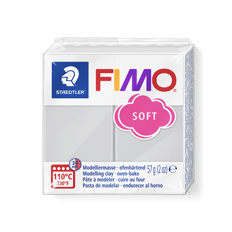 FIMO soft 57g - ŠEDÁ