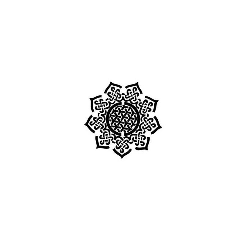 Mandala - plastová šablona 006, C 14,5x14,5cm