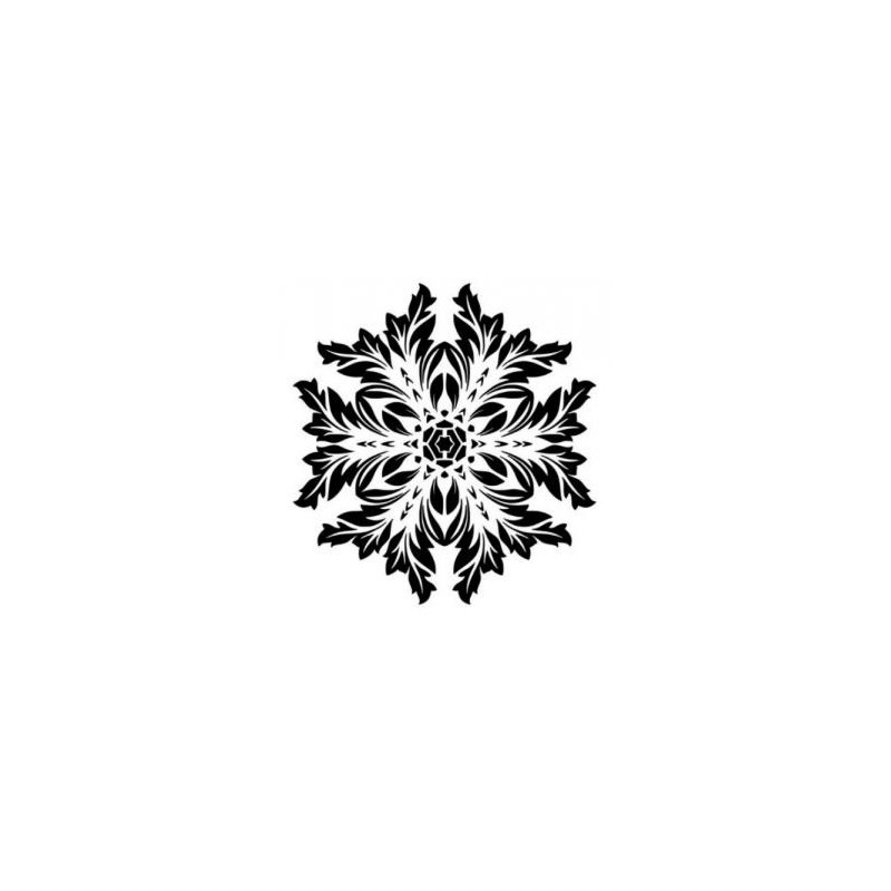 Mandala - plastová šablona 008, C 14,5x14,5cm