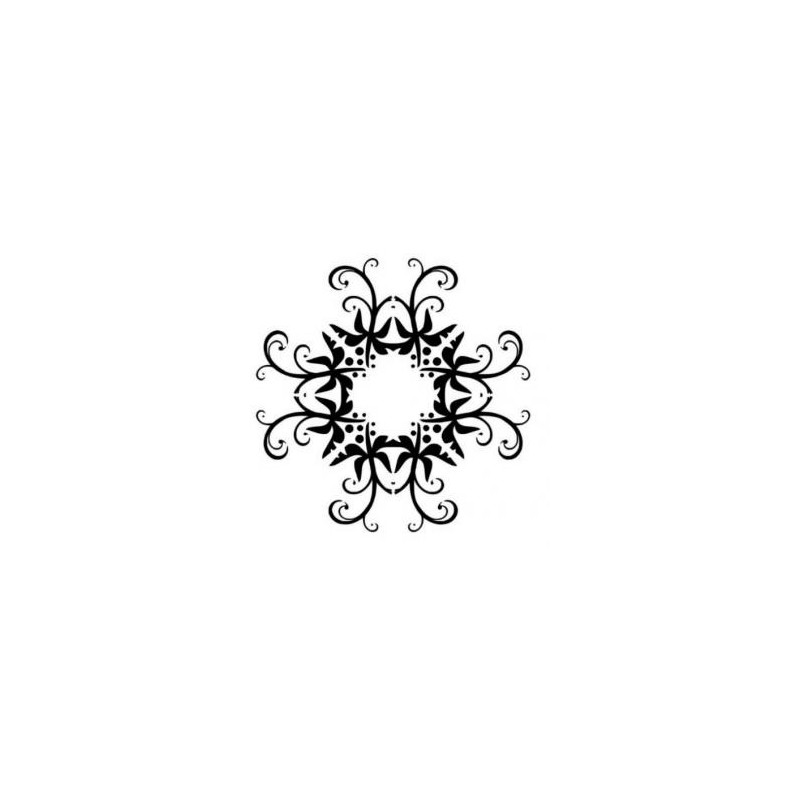Mandala - plastová šablona 010, C 14,5x14,5cm