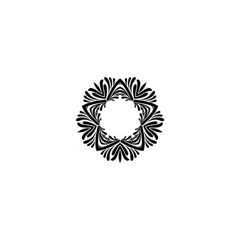 Mandala - plastová šablona 050, C 14,5x14,5cm