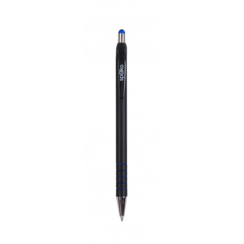 S011802 kuličkové pero, modrá náplň, modro-černé