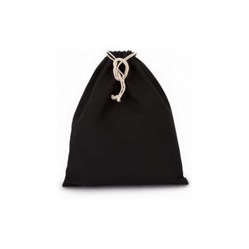 Bavlněná stahovací taška - L, Black