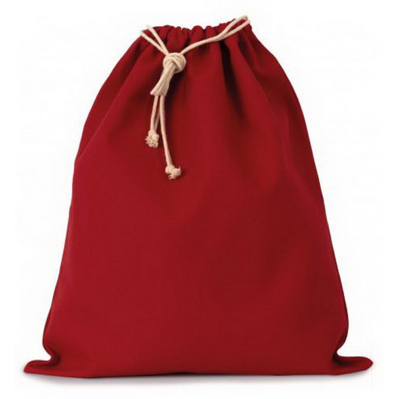 Bavlněná stahovací taška - L, Cherry Red