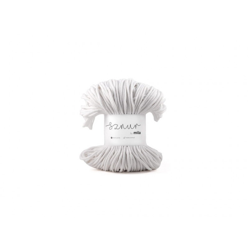 Bavlněná šňůra MILA 3mm - Bílá